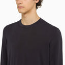 Drumhr Ségulo de cuello de la tripulación de algodón azul oscuro