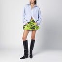 Des Phemmes Lime Duchesse Miniskirt With Decorations