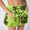 Des Phemmes Lime Duchesse Minonkirt con decorazioni