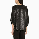 P.A.R.O.S.H. Black Sequin Blouse