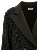 P.A.R.O.S.H. Animal Print Double Breasted Blazer