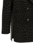 P.A.R.O.S.H. Animal Print Double Breasted Blazer