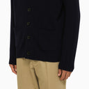 Cárdigan de lana azul marino