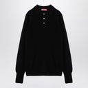 Jumper de polo de lana negra de Drumhr