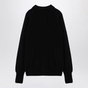 Jumper de polo de lana negra de Drumhr