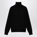 P.A.R.O.S.H. Black Cashmere And Silk Blend Turtleneck Sweater