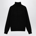 P.A.R.O.S.H. Black Cashmere And Silk Blend Turtleneck Sweater