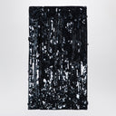 P.A.R.O.S.Gonna midi grigio scuro con micro paillettes