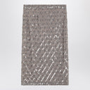 P.A.R.O.S.H. Grey Sequined Midi Skirt