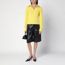 DES PHEMMES Trièce du câble jaune avec des cristaux