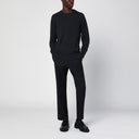 Suéter de cuello de la tripulación anthracita de Drumhr en cachemira