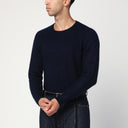 Drumohr Navy Blue Lambswool Sweater