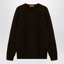 Suéter de lana vírgenes marrón brown