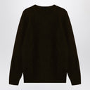 Suéter de lana vírgenes marrón brown