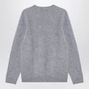 Suéter de lana de vírgenes grises grises