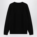 Suéter de lana de vírgenes negros de Drumhr