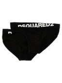 Brief di logo elastico dsquared2 da 2 pacchetti
