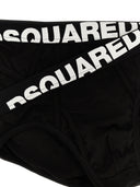 Brief di logo elastico dsquared2 da 2 pacchetti