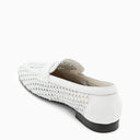 Doucal 's Wit geweven lederen mocassin