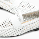 Doucal 's Wit geweven lederen mocassin