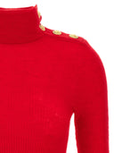Balmain Mohair Button Sweater