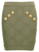 Gonna a maglia openwork balmain