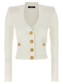 Balmain Logo Buttons Cardigan