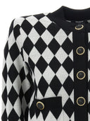 Cardigan a forma di diamante balmain