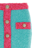 Balmain 'Leone' Button Two Tone Skirt