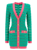 Balmain Dwucie Dzianin sukienka