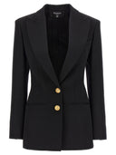 Balmain Double Breasted Blazer mit Logoknöpfen