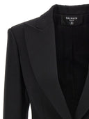 Balmain Double Breasted Blazer mit Logoknöpfen