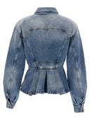 Giacca di denim peplo Balmain