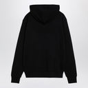 Balmain Black Cotton Hoodie With Logo