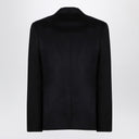 Balmain Black Single Breasted Jacket In Wool