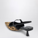 Jimmy Choo Didi 45 Slingback In Leopard Print Pony Skin