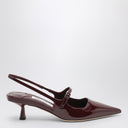 Jimmy Choo Didi 45 Bordeaux Slingback In Patent Leather