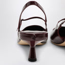 Jimmy Choo Didi 45 Bordeaux Slingback In Patent Leather