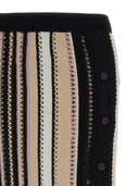 Gonna all'uncinetto a strisce Missoni