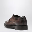 Doucal's Dark Brown Leather Wingtip Oxford Shoes
