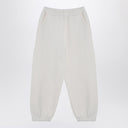 Douuod Ivory Cotton Blend Jogging Trousers