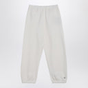 Douuod Ivory Cotton Blend Jogging Trousers