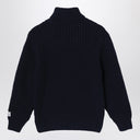 Douuod Blue Wool Turtleneck Sweater