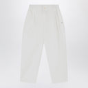 Pantaloni di cotone avorio douuod