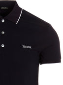 Zegna Logo Embroidery Polo Shirt