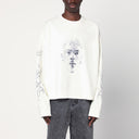 Basketcase Gallery Oversized White Cotton Hoodie