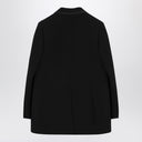 Blazé Milano a doppio petto di lana nera Blazer Blazer