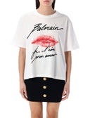 Balmain T -skjorter og polos hvid