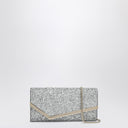 Jimmy Choo Emmie Pouch With Silver Sequins