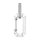 Small Chiara Earring In 18 Carat Gold And Diamonds